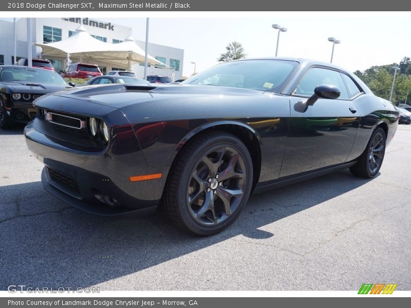 Maximum Steel Metallic / Black 2018 Dodge Challenger SXT