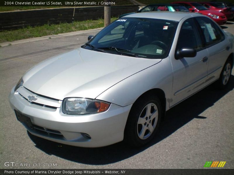 Ultra Silver Metallic / Graphite 2004 Chevrolet Cavalier LS Sedan
