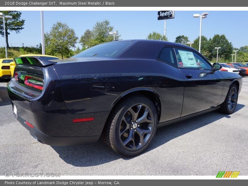 Maximum Steel Metallic / Black 2018 Dodge Challenger SXT
