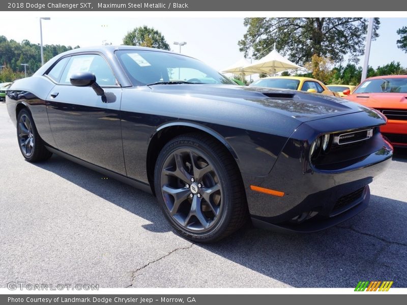 Maximum Steel Metallic / Black 2018 Dodge Challenger SXT