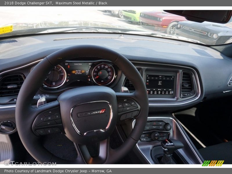 Maximum Steel Metallic / Black 2018 Dodge Challenger SXT