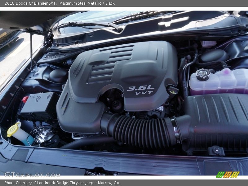 Maximum Steel Metallic / Black 2018 Dodge Challenger SXT