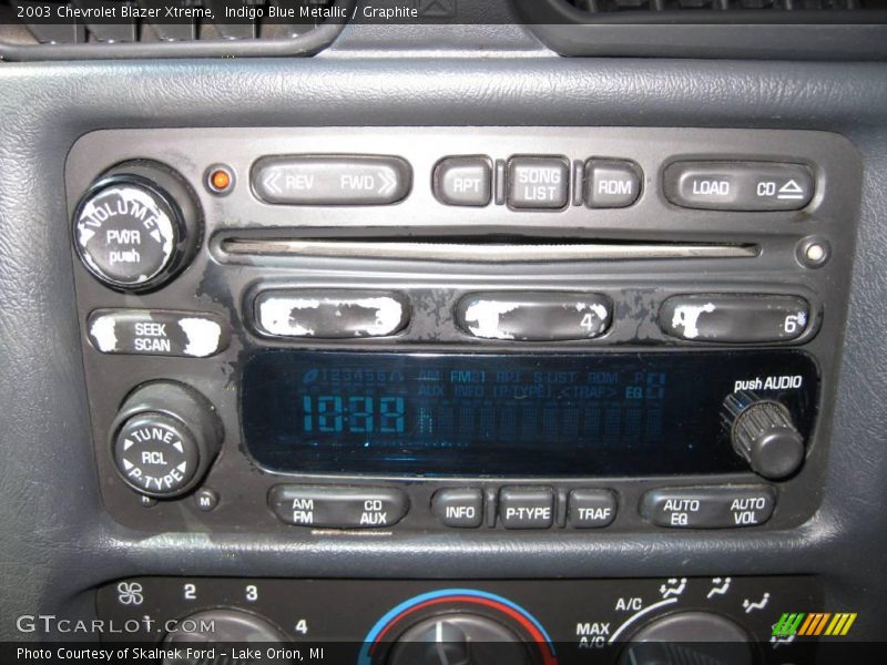 Indigo Blue Metallic / Graphite 2003 Chevrolet Blazer Xtreme