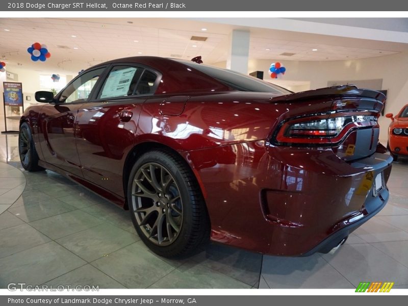 Octane Red Pearl / Black 2018 Dodge Charger SRT Hellcat