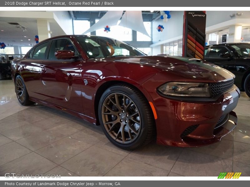 Octane Red Pearl / Black 2018 Dodge Charger SRT Hellcat