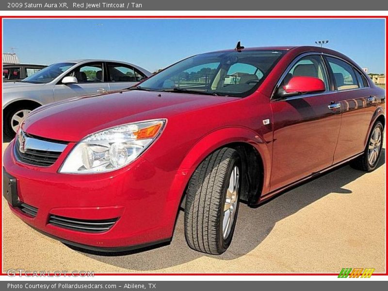 Red Jewel Tintcoat / Tan 2009 Saturn Aura XR