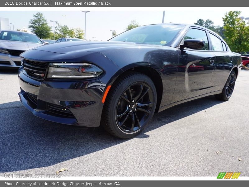 Maximum Steel Metallic / Black 2018 Dodge Charger SXT