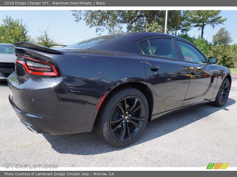 Maximum Steel Metallic / Black 2018 Dodge Charger SXT