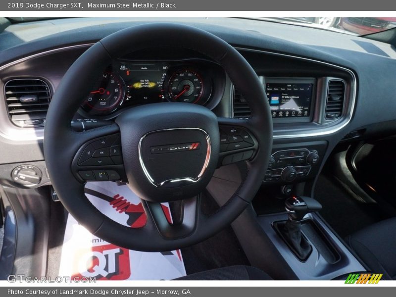 Maximum Steel Metallic / Black 2018 Dodge Charger SXT