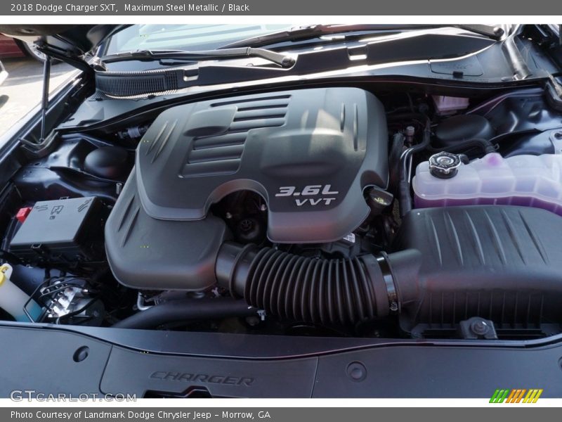 Maximum Steel Metallic / Black 2018 Dodge Charger SXT