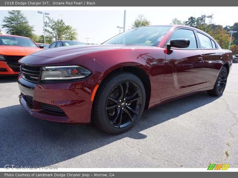 Octane Red Pearl / Black 2018 Dodge Charger SXT