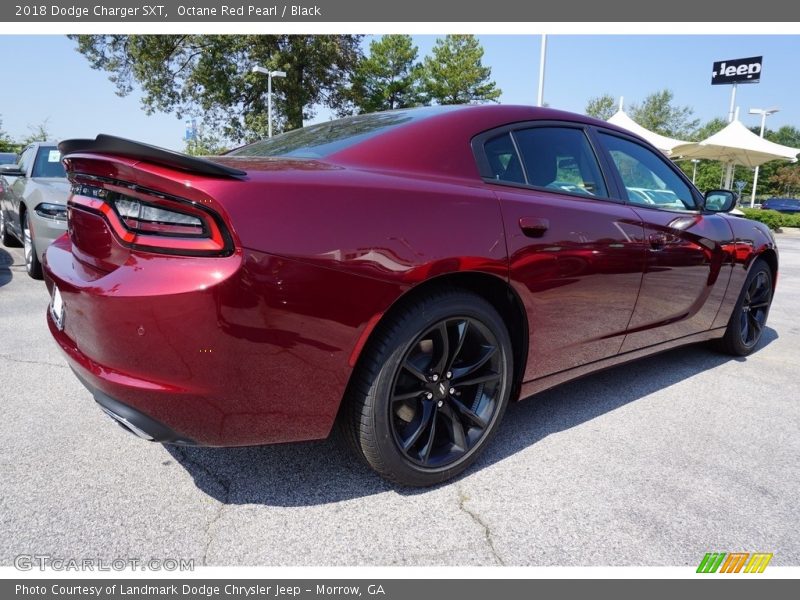 Octane Red Pearl / Black 2018 Dodge Charger SXT