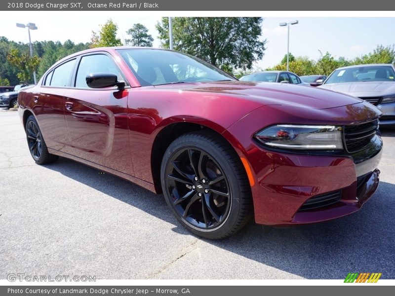Octane Red Pearl / Black 2018 Dodge Charger SXT