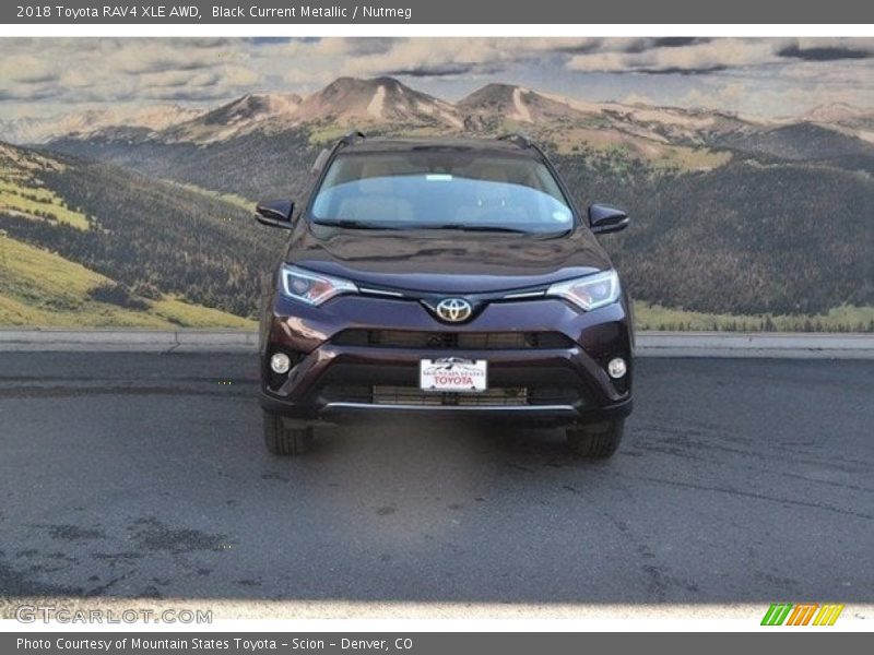 Black Current Metallic / Nutmeg 2018 Toyota RAV4 XLE AWD