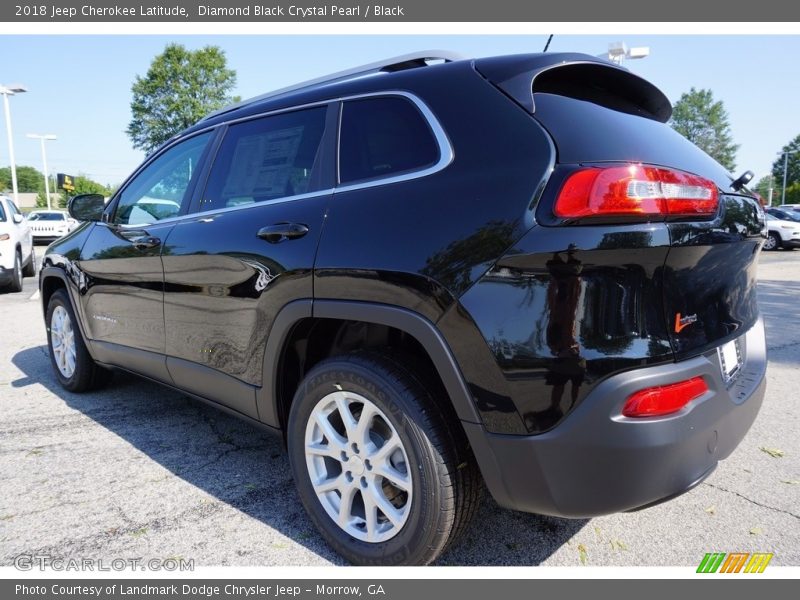 Diamond Black Crystal Pearl / Black 2018 Jeep Cherokee Latitude