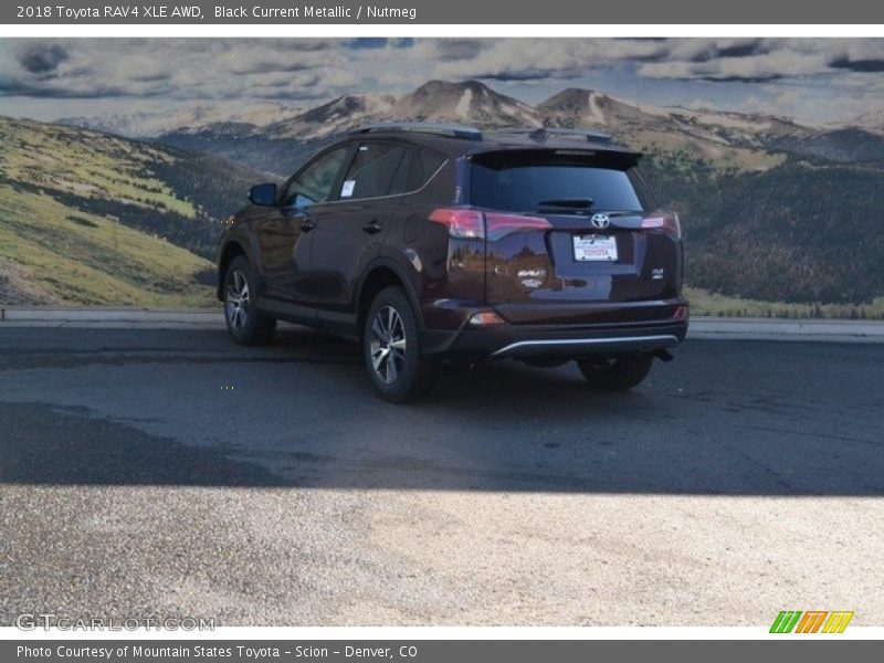 Black Current Metallic / Nutmeg 2018 Toyota RAV4 XLE AWD