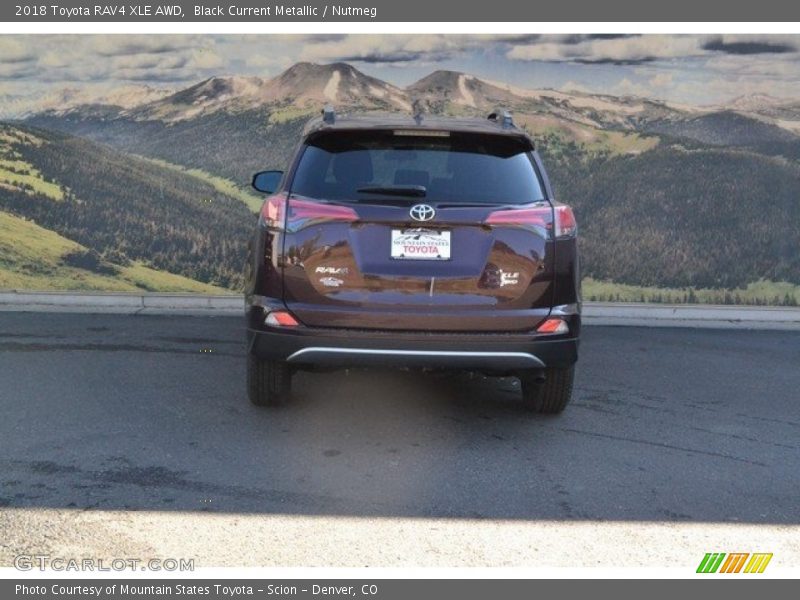 Black Current Metallic / Nutmeg 2018 Toyota RAV4 XLE AWD