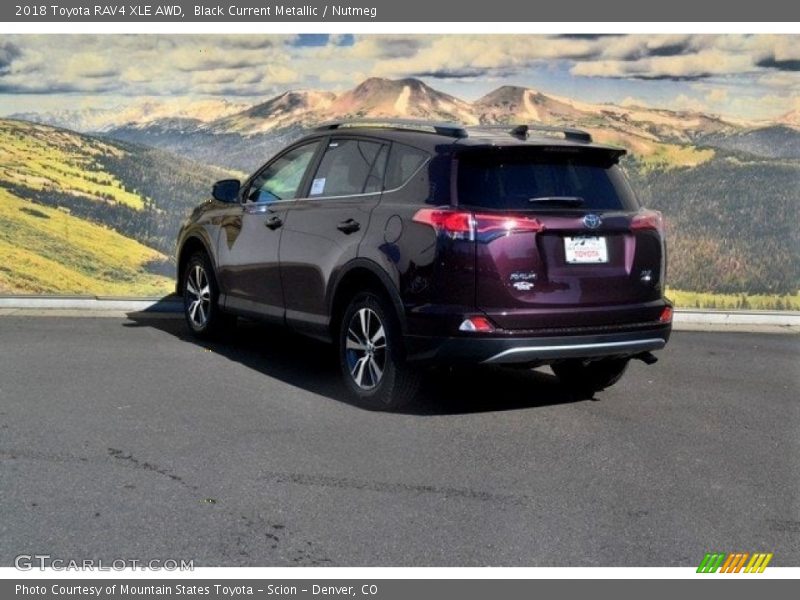 Black Current Metallic / Nutmeg 2018 Toyota RAV4 XLE AWD