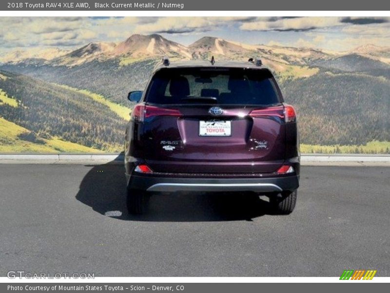 Black Current Metallic / Nutmeg 2018 Toyota RAV4 XLE AWD