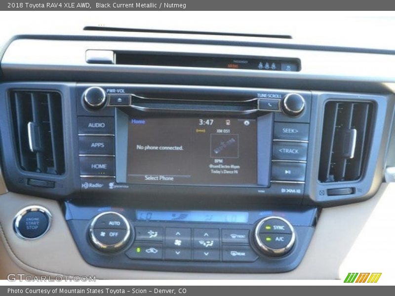 Controls of 2018 RAV4 XLE AWD