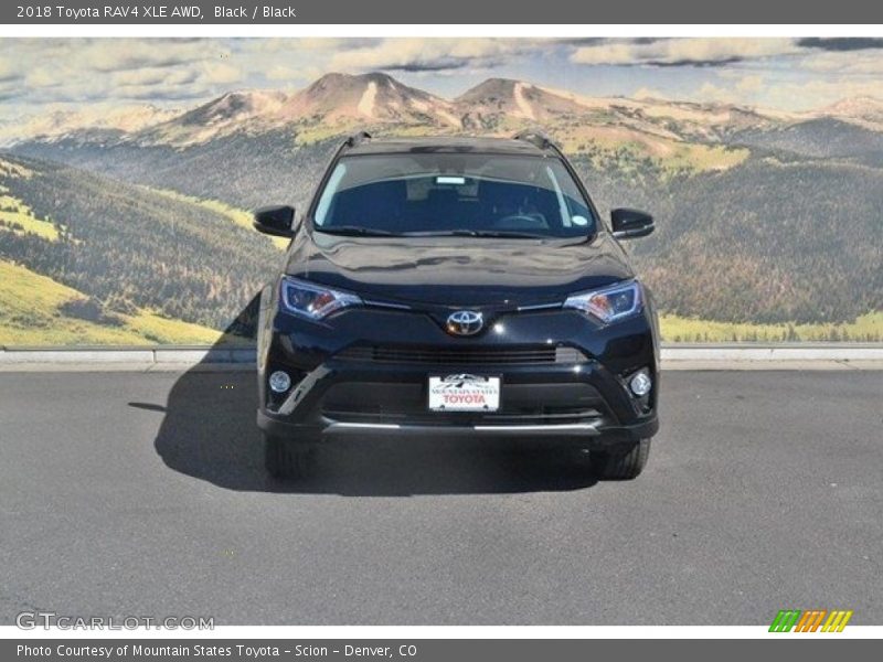 Black / Black 2018 Toyota RAV4 XLE AWD