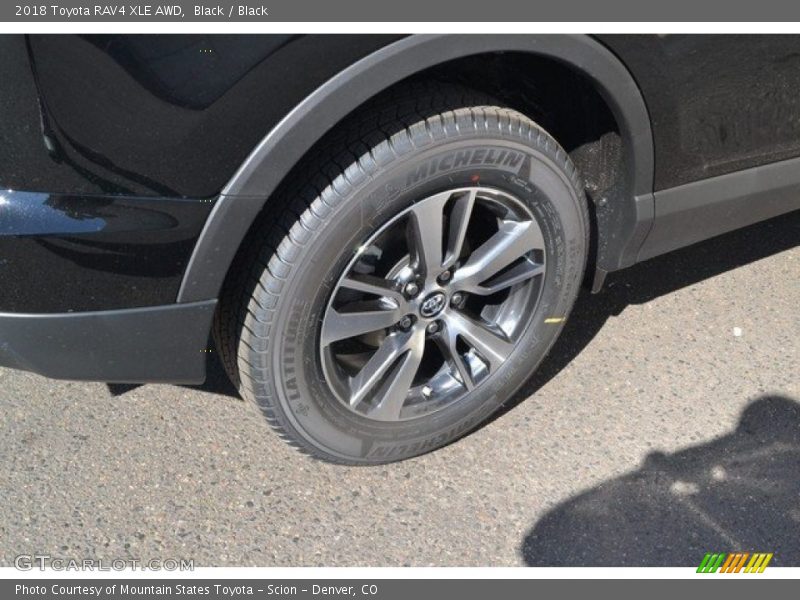 Black / Black 2018 Toyota RAV4 XLE AWD