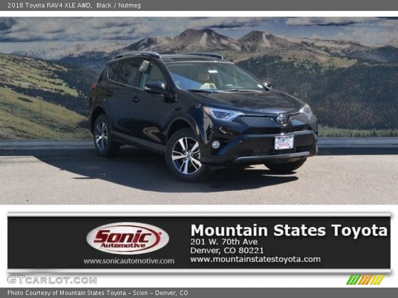 Black / Nutmeg 2018 Toyota RAV4 XLE AWD