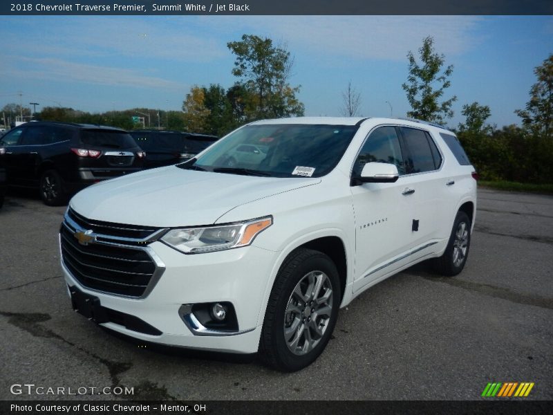 Summit White / Jet Black 2018 Chevrolet Traverse Premier