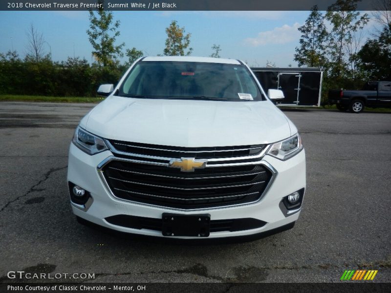 Summit White / Jet Black 2018 Chevrolet Traverse Premier