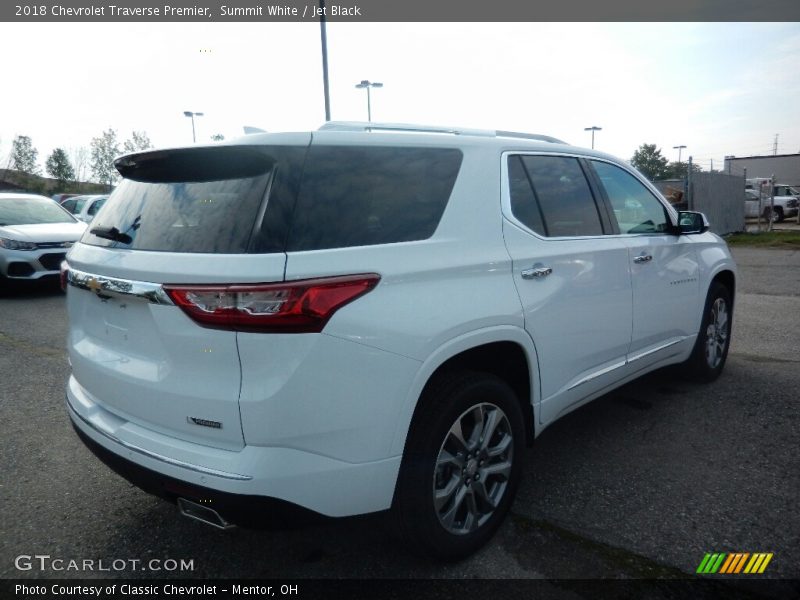 Summit White / Jet Black 2018 Chevrolet Traverse Premier