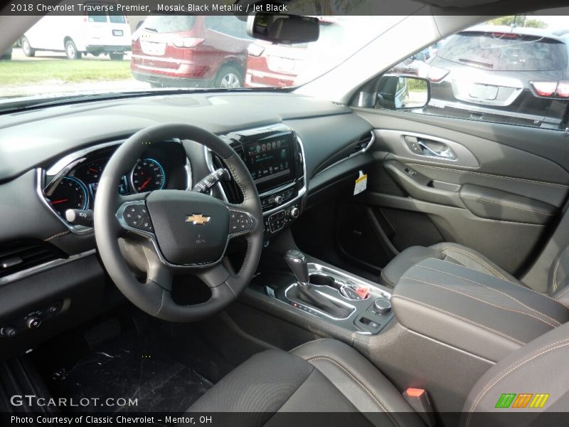  2018 Traverse Premier Jet Black Interior