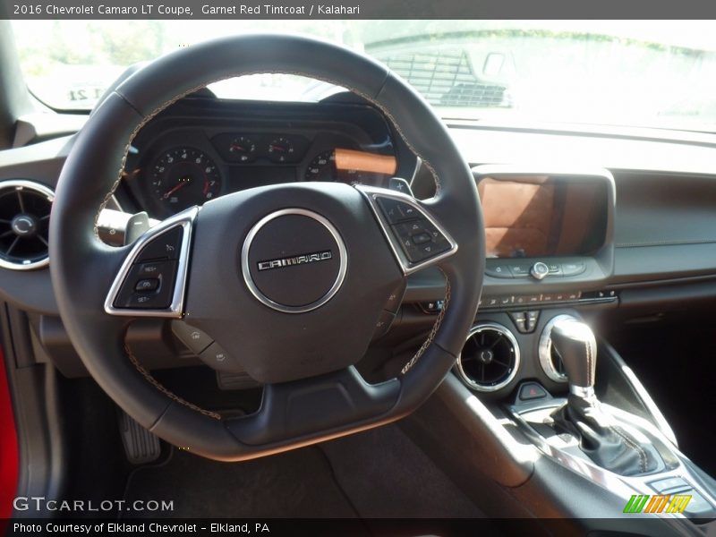 Garnet Red Tintcoat / Kalahari 2016 Chevrolet Camaro LT Coupe