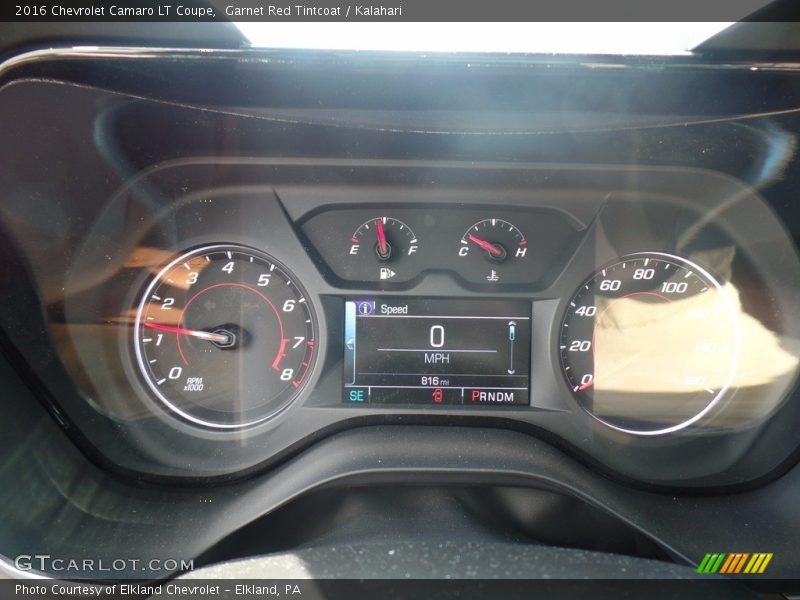 Garnet Red Tintcoat / Kalahari 2016 Chevrolet Camaro LT Coupe