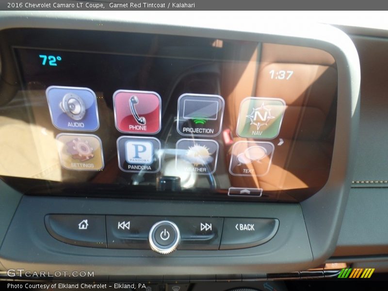 Garnet Red Tintcoat / Kalahari 2016 Chevrolet Camaro LT Coupe