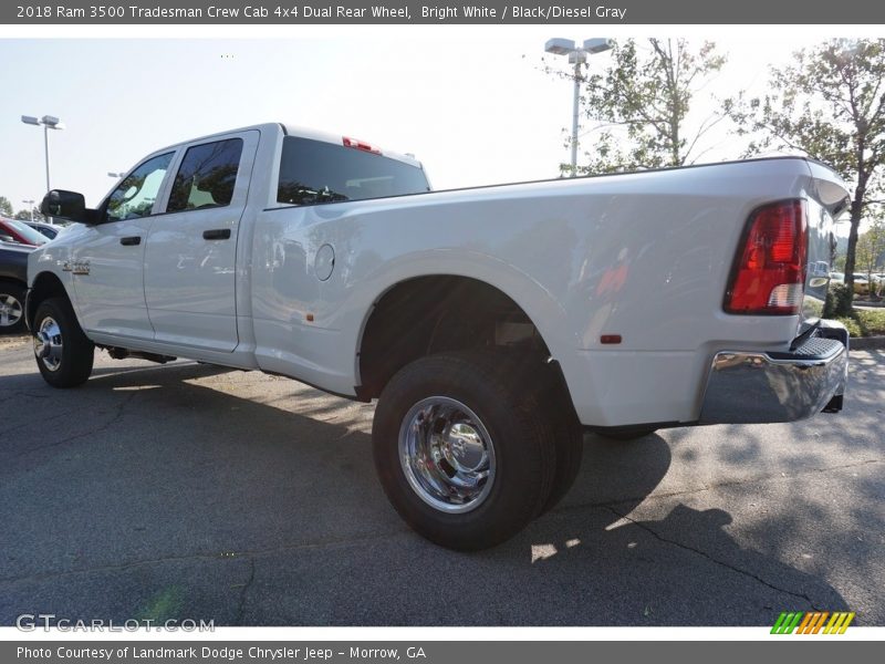 Bright White / Black/Diesel Gray 2018 Ram 3500 Tradesman Crew Cab 4x4 Dual Rear Wheel