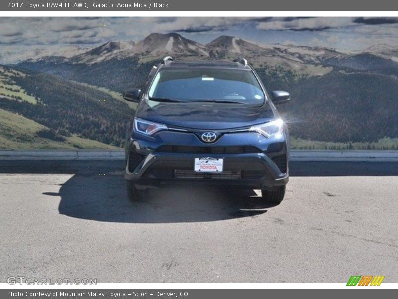 Galactic Aqua Mica / Black 2017 Toyota RAV4 LE AWD