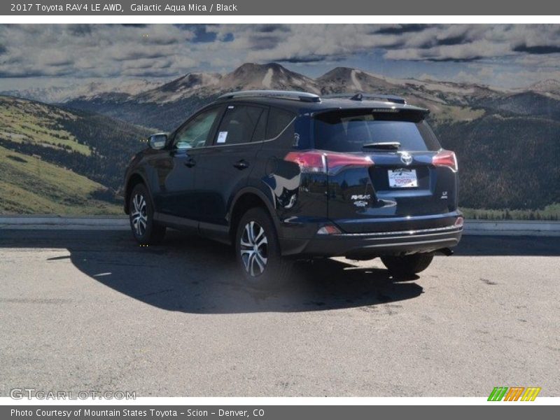 Galactic Aqua Mica / Black 2017 Toyota RAV4 LE AWD