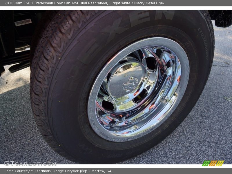 Bright White / Black/Diesel Gray 2018 Ram 3500 Tradesman Crew Cab 4x4 Dual Rear Wheel