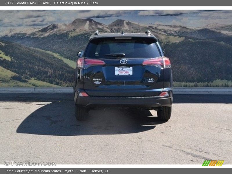 Galactic Aqua Mica / Black 2017 Toyota RAV4 LE AWD