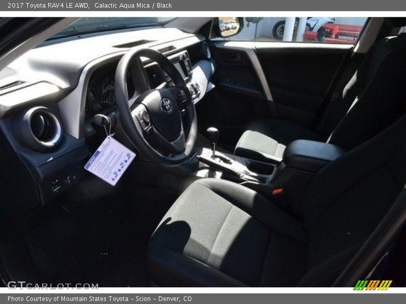 Galactic Aqua Mica / Black 2017 Toyota RAV4 LE AWD