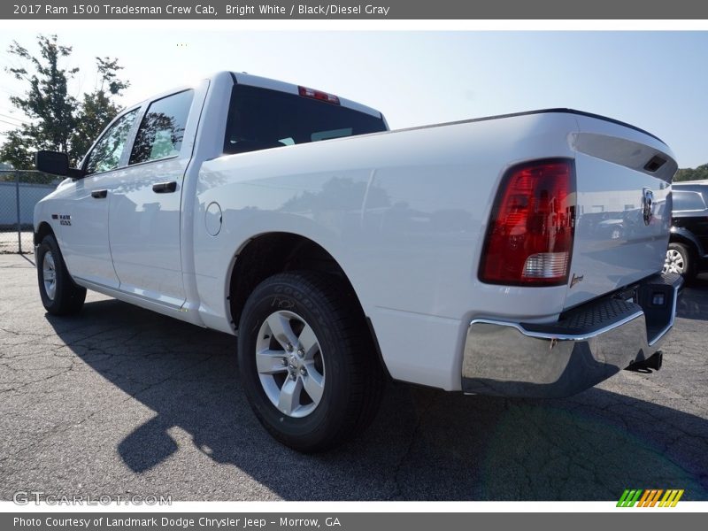 Bright White / Black/Diesel Gray 2017 Ram 1500 Tradesman Crew Cab