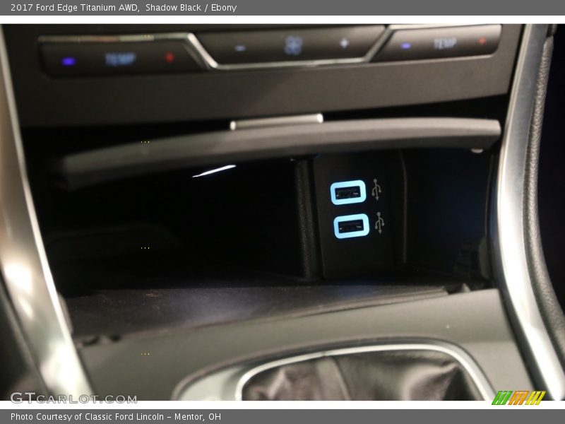 Shadow Black / Ebony 2017 Ford Edge Titanium AWD