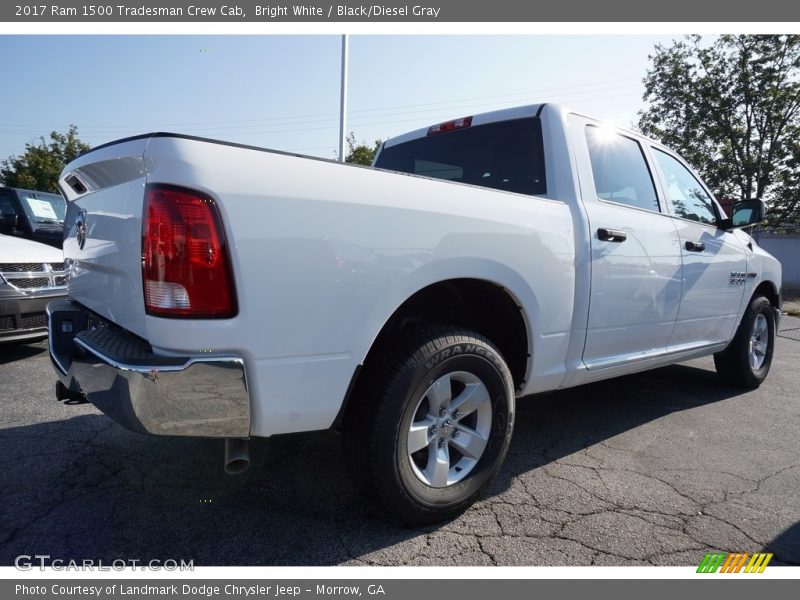 Bright White / Black/Diesel Gray 2017 Ram 1500 Tradesman Crew Cab