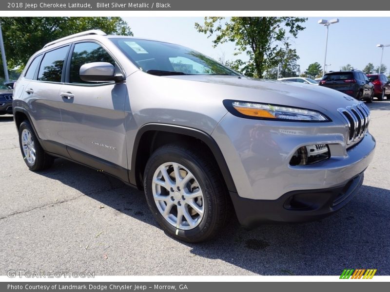 Billet Silver Metallic / Black 2018 Jeep Cherokee Latitude