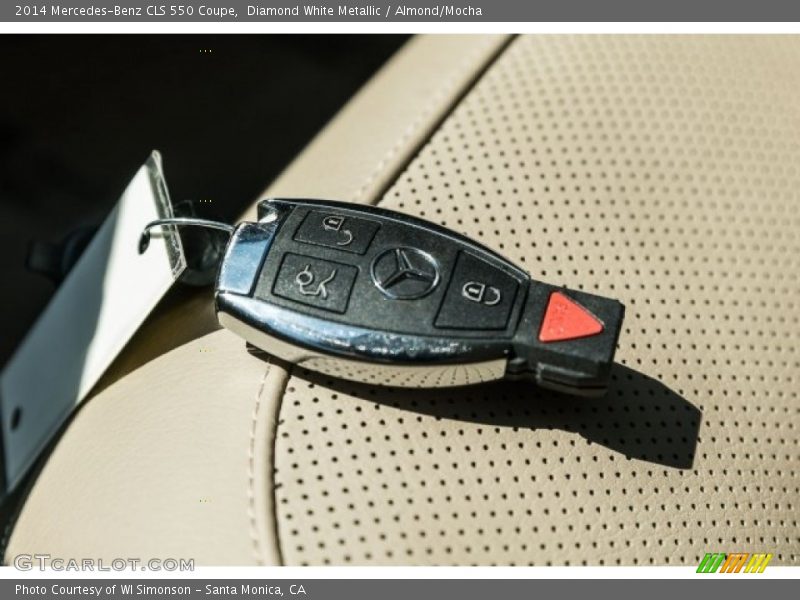 Diamond White Metallic / Almond/Mocha 2014 Mercedes-Benz CLS 550 Coupe