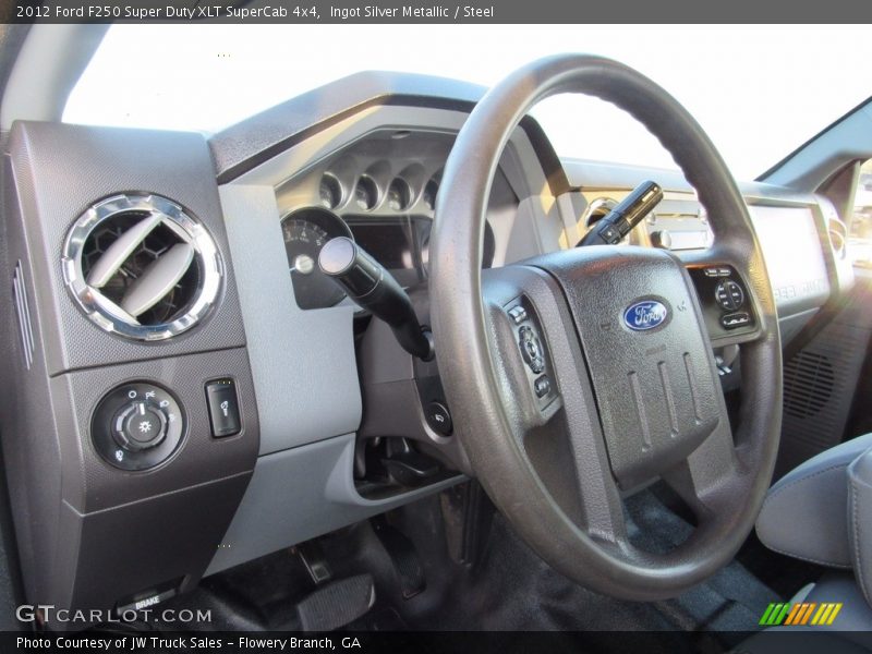 Ingot Silver Metallic / Steel 2012 Ford F250 Super Duty XLT SuperCab 4x4