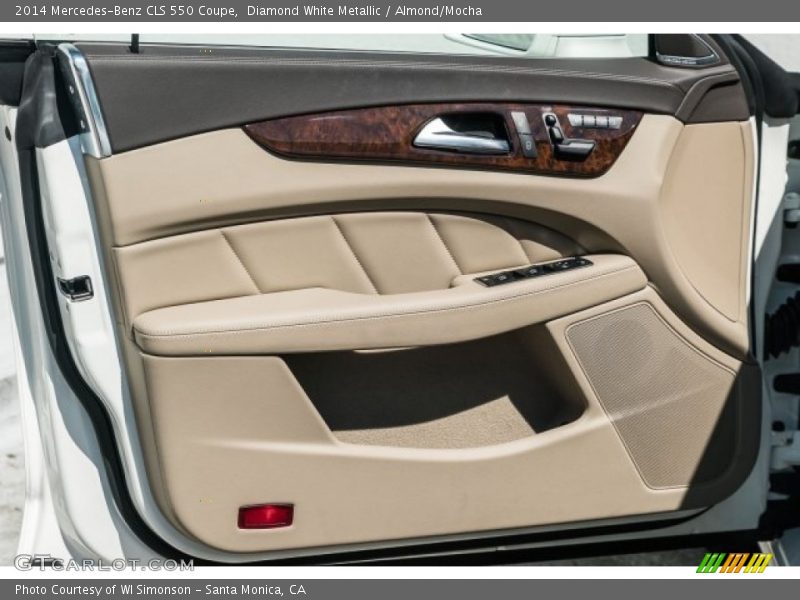 Diamond White Metallic / Almond/Mocha 2014 Mercedes-Benz CLS 550 Coupe