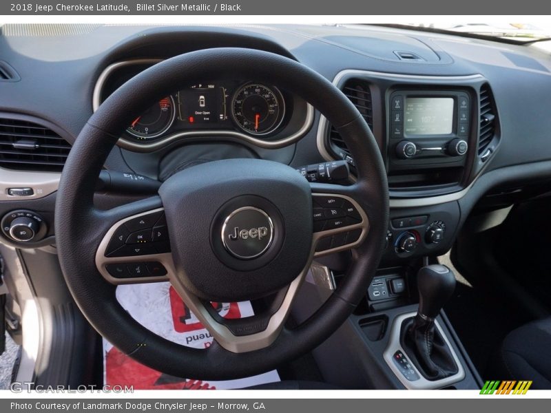 Billet Silver Metallic / Black 2018 Jeep Cherokee Latitude