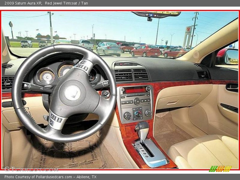 Red Jewel Tintcoat / Tan 2009 Saturn Aura XR