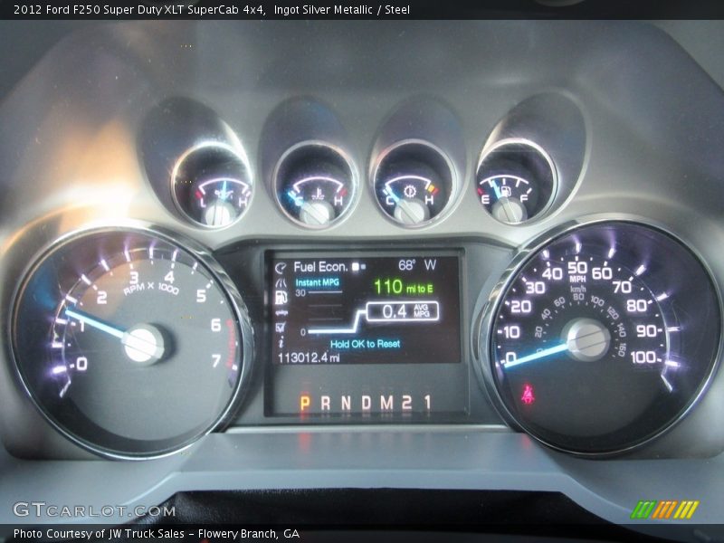 Ingot Silver Metallic / Steel 2012 Ford F250 Super Duty XLT SuperCab 4x4